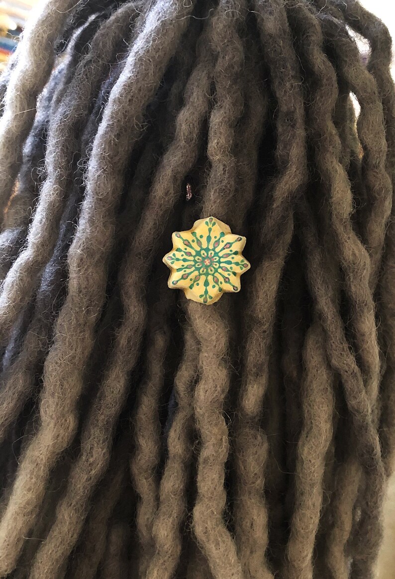 Dreadlock Accessories Snowflake Dreadlock Beads Dreadlock Jewelry Dread Beads Winter Dread Bead Dreadlock Beads