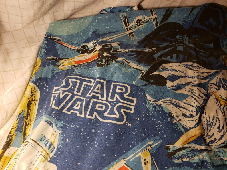 2 vintage fitted twin Star Wars sheets 1977 FREE SHIPPING!