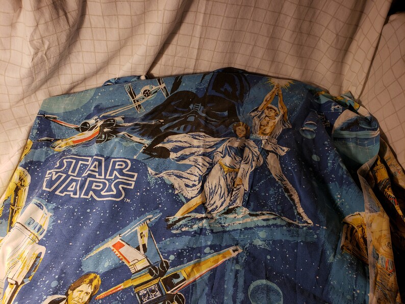 2 vintage fitted twin Star Wars sheets 1977 FREE SHIPPING!