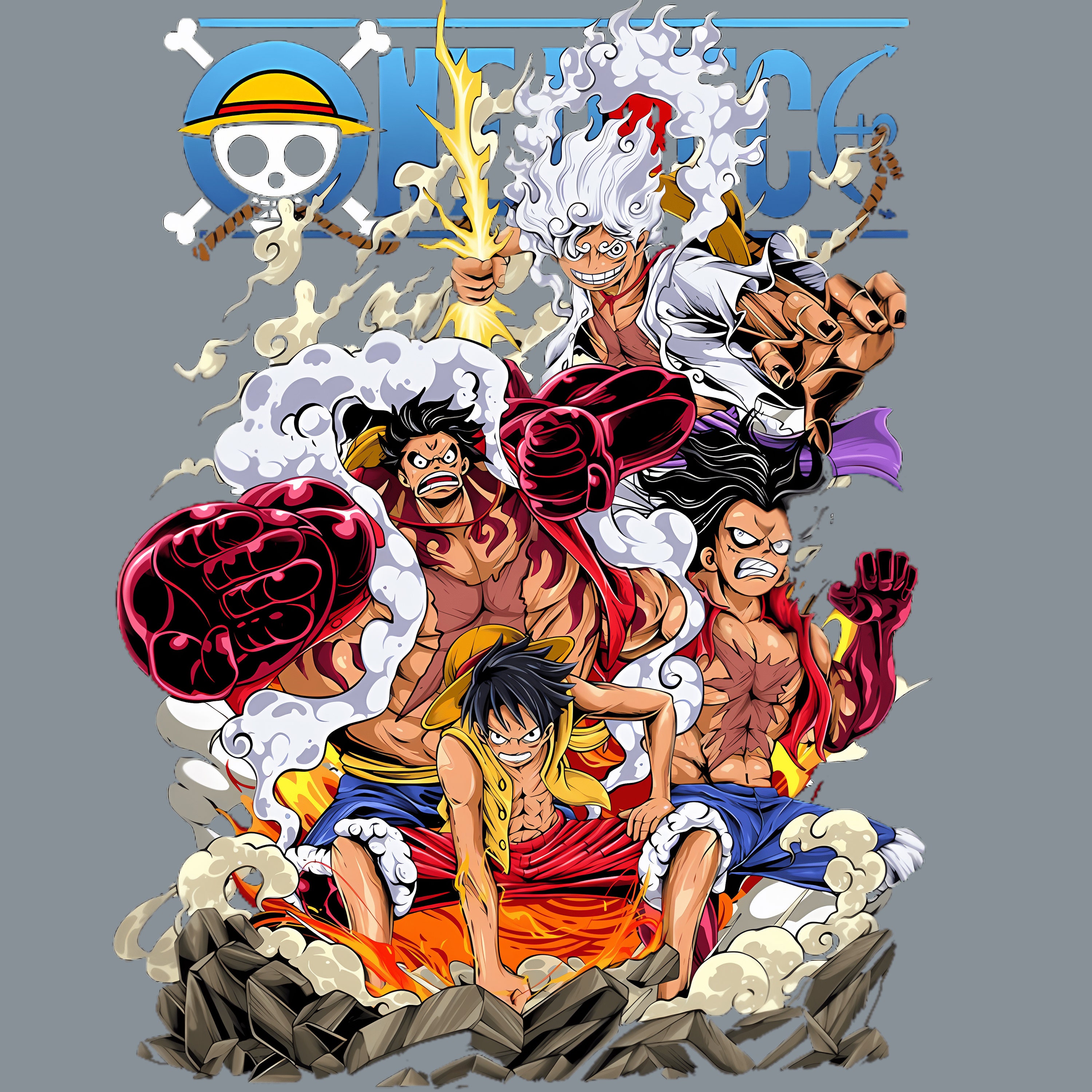 One Piece Svg, Luffy Gear 5 Skull, One Piece Anime, Manga, O