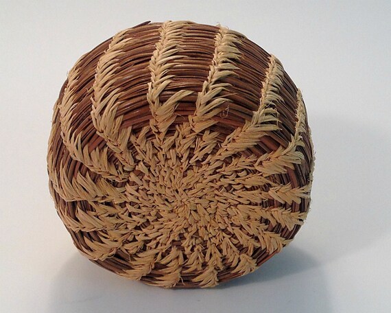 Pin Keep Pine Needle Basket Natural Needles Oriental Cherry