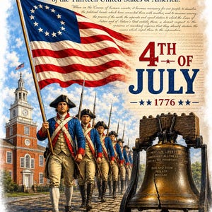 4th of July 1776 Patriotic T-Shirt | Declaration of Independence Tee