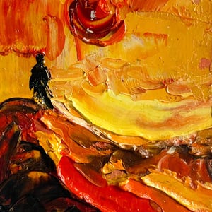 ACEO Pittura artistica originale Carte ACEO Piccola opera d'arte 2,5X 3,5 pollici