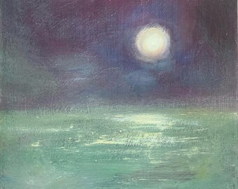 Mond Malerei Gold Mond Leinwand Dekor Wohnzimmer Wandkunst