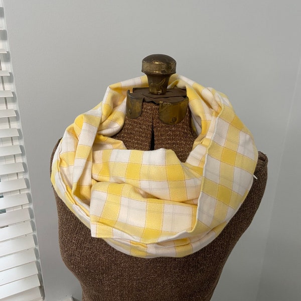Infinity Scarf with Hidden Pocket, Scarf, infinity, Pocket Scarf, Plaid Scarf, Tartan plaid Scarf