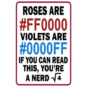 Funny sign for computer nerds