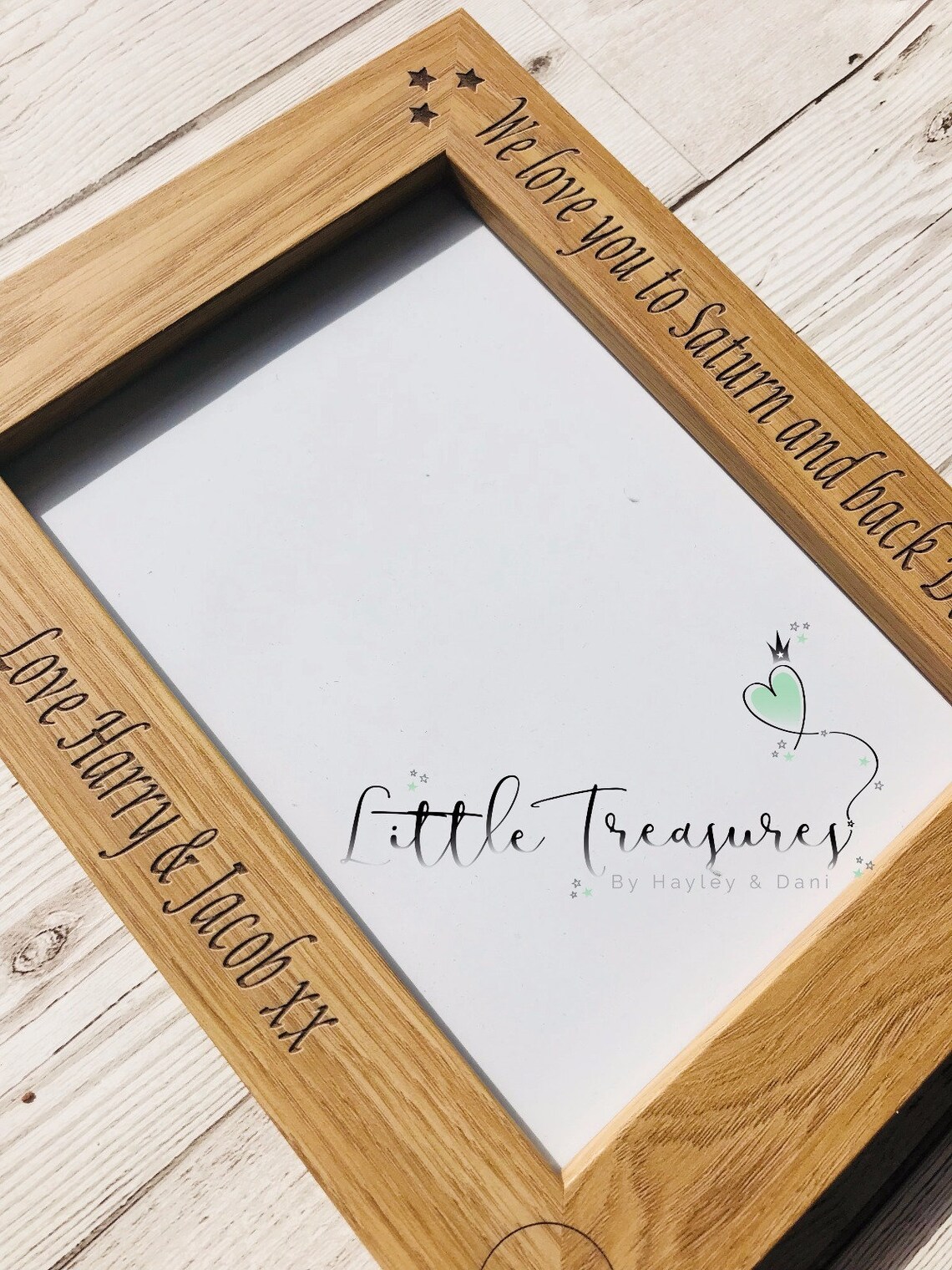 Engraved wooden photo frame 5x7 personalised Etsy 日本