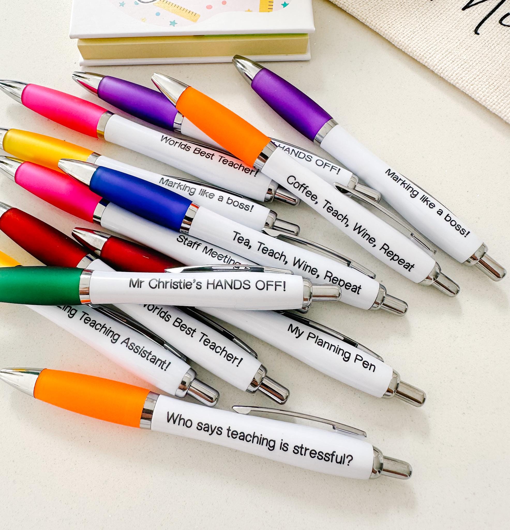 Teach Love Inspire Personalized Rotating Pen Holder, Back To School Gi