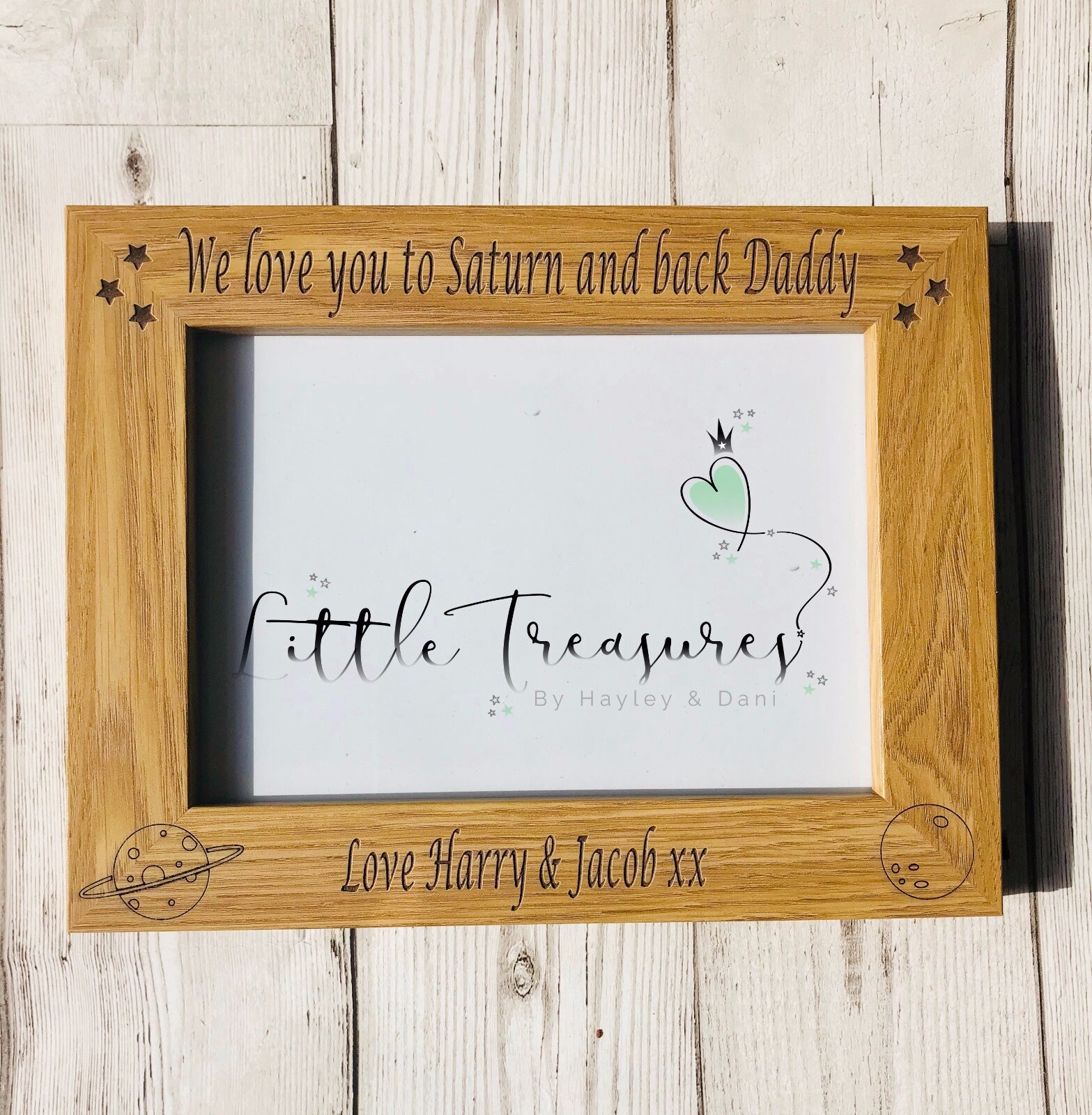 Engraved wooden photo frame 5x7 personalised Etsy 日本