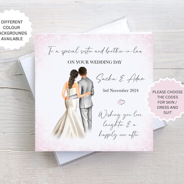 Daughter and Son in Law Wedding Card - Etsy UK