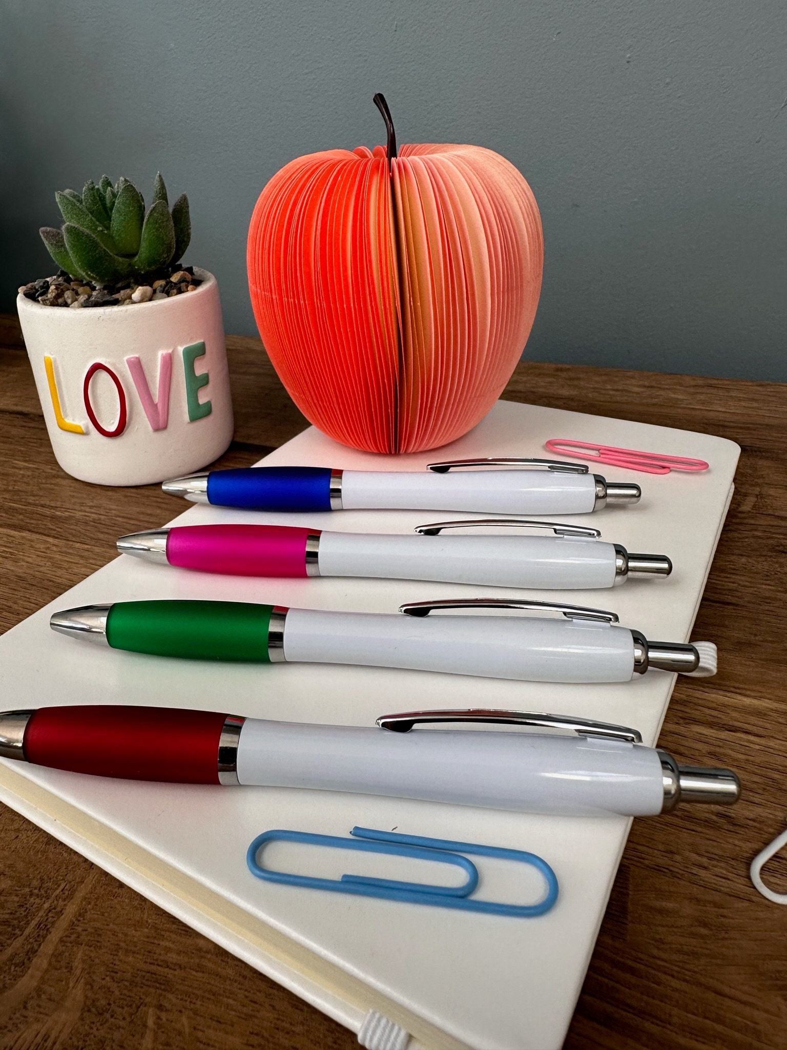 YJ PREMIUMS 8 PC Teacher Ballpoint Pens Teachers Appreciation Pen; Best Cool Cute Ballpoint Teaching Gift Set For Office School Preschool