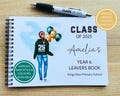 Year 6 Leavers Book, Class of 2025, A5 School Leaver Notebook, Personalised Year 6 Keepsake, Last Day Primary School, P7 Leaver, Year 11 product logo