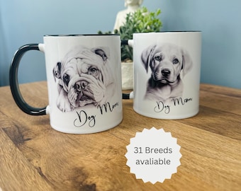 Personalised Dog Mug, Dog Mum, Dog Dad, Custom Dog Coffee Cup, Dog Mug, Dog Lover Gift, Custom Dog Mug, Fathers Day Gift For Dog Daddy