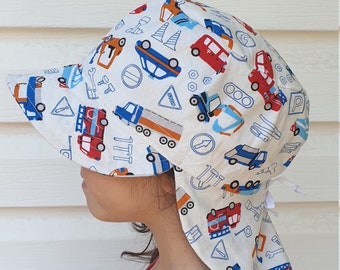 Adjustable Unisex Sun Hat, legionnaire hat, legionnaire cap, hat with flap, beach hat  - Vehicles and Tools