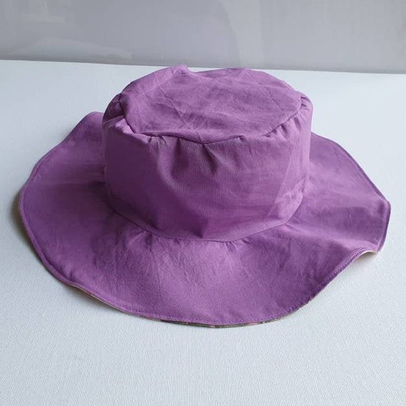 Pink Purple Sun Hat Wide Brim Hat 