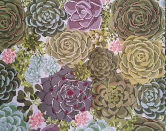 Celebration of succulents - Tea Towel