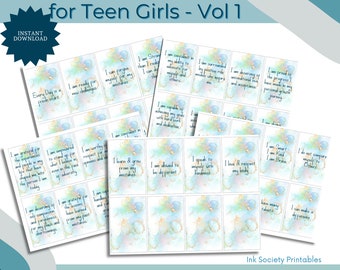 Empower Your Mindset: Positive Affirmation Cards for Teen Girls - Vol 1