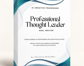Faceless Reel Script Writer, Professional Thought Leader Instagram Content Tool, AI Content Framework