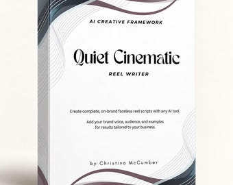 Faceless Reel Script Writer, Quiet Cinematic Instagram Content Tool, AI Content Framework