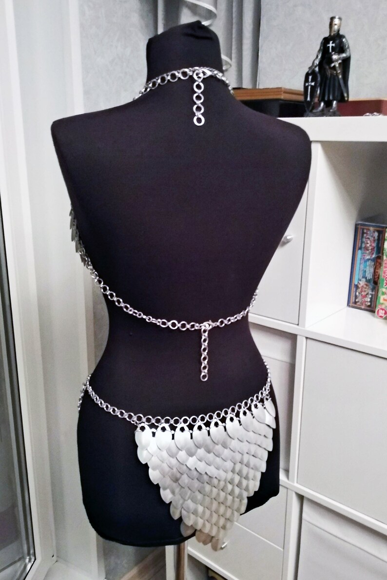 SALE Scale Mail Bikini Top and Bottom lingerie Etsy