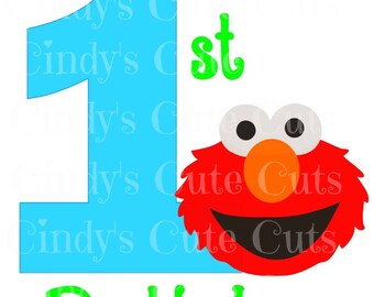 Download Elmo 1st birthday | Etsy