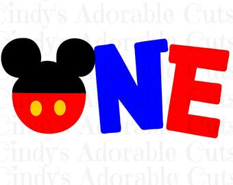 Mickey Mouse 1st Birthday Svg Etsy