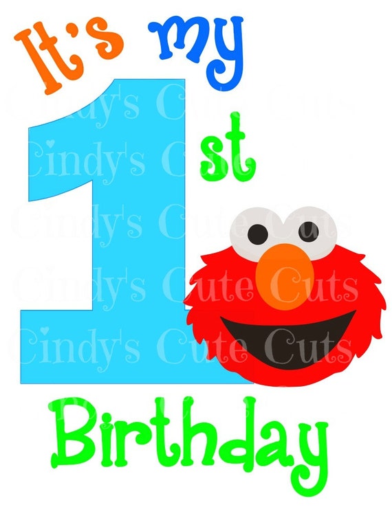 Download It's My first Birthday Red Monster 1st 1 one Girl