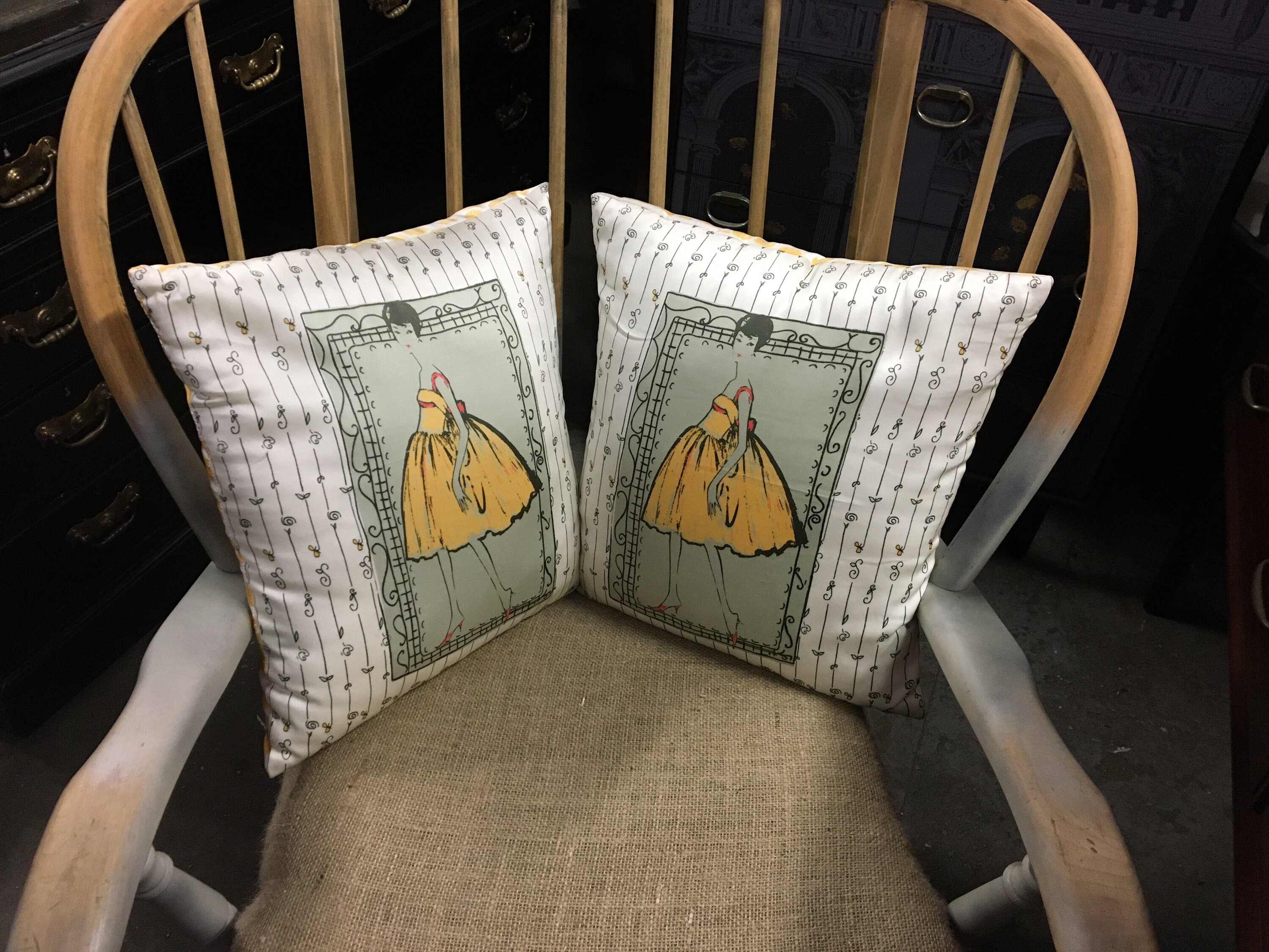 Decorative Pair Retro Style Scatter Cushions Etsy