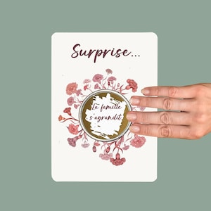 Gratta e vinci CARNATION, fiore di gennaio, biglietto personalizzabile, buono per..., Pacs o richiesta di matrimonio, regalo originale per lei.