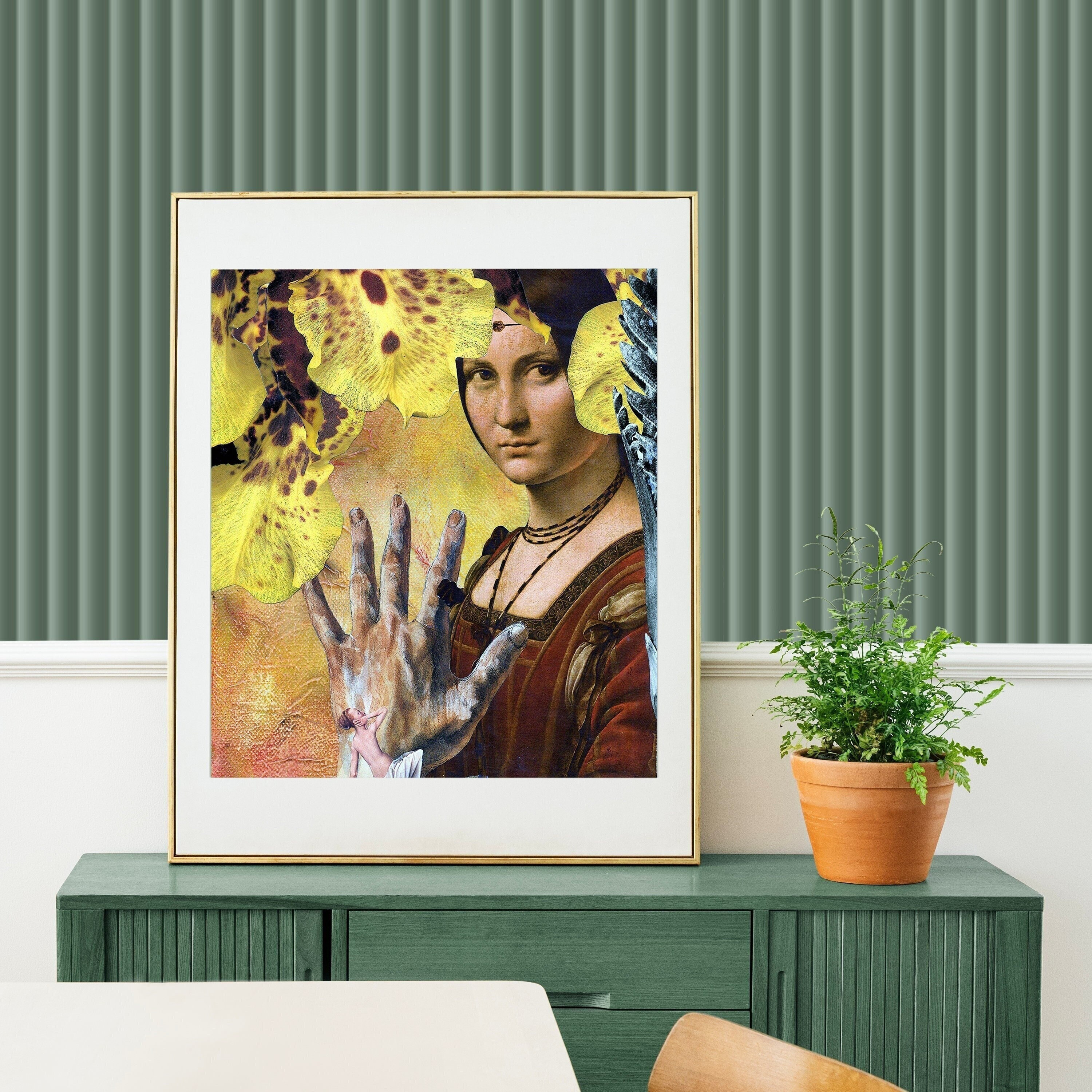 Tableau Surréaliste, La Belle Ferronnière, Art Du Collage, Déco Bohème Chic, Affiche Au Féminin, Cab