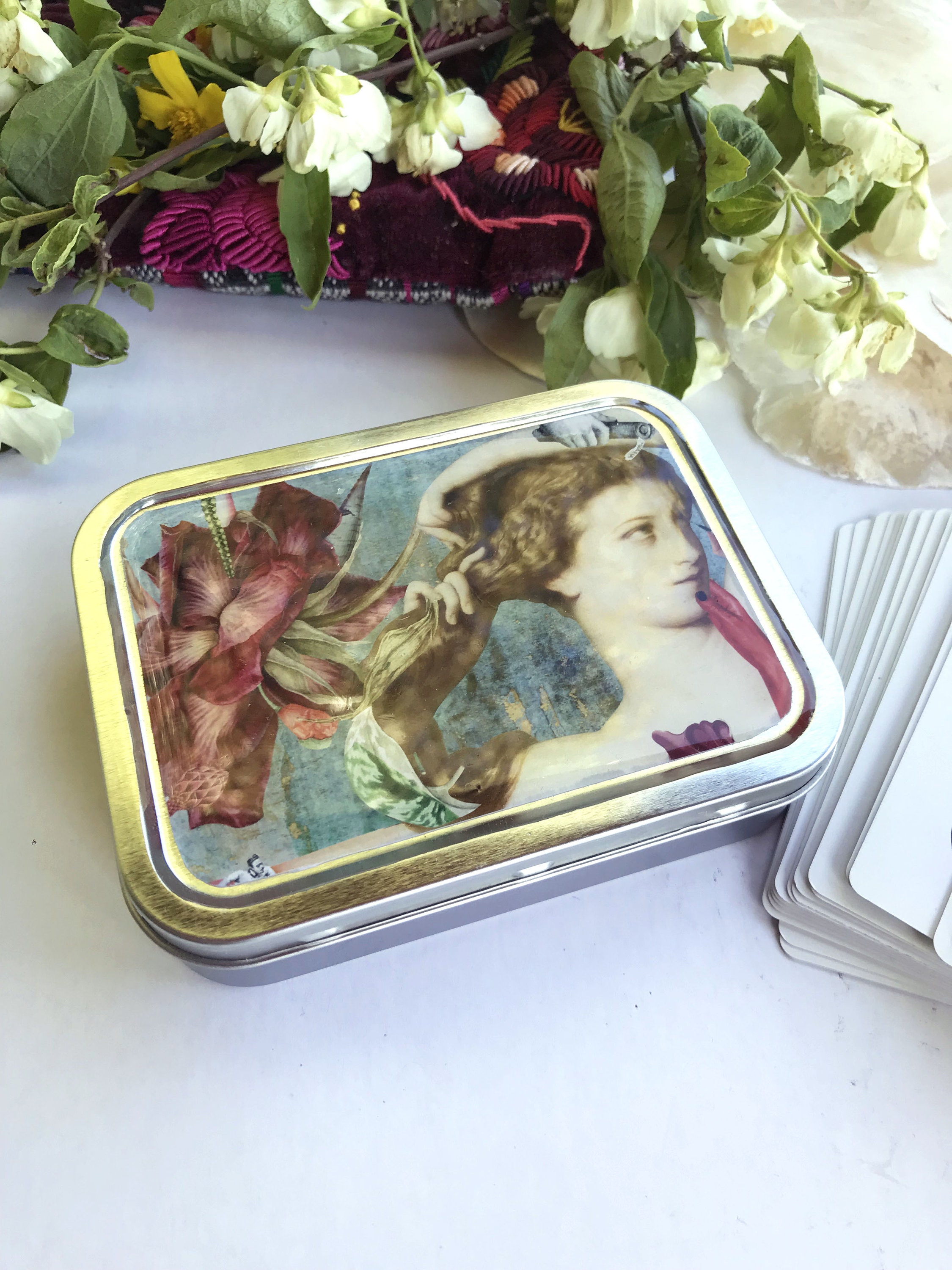 Boite à Secrets Féminins, Boite Bijoux, Décorative, La Naissance de Venus , Imagerie Vintage, Déco B