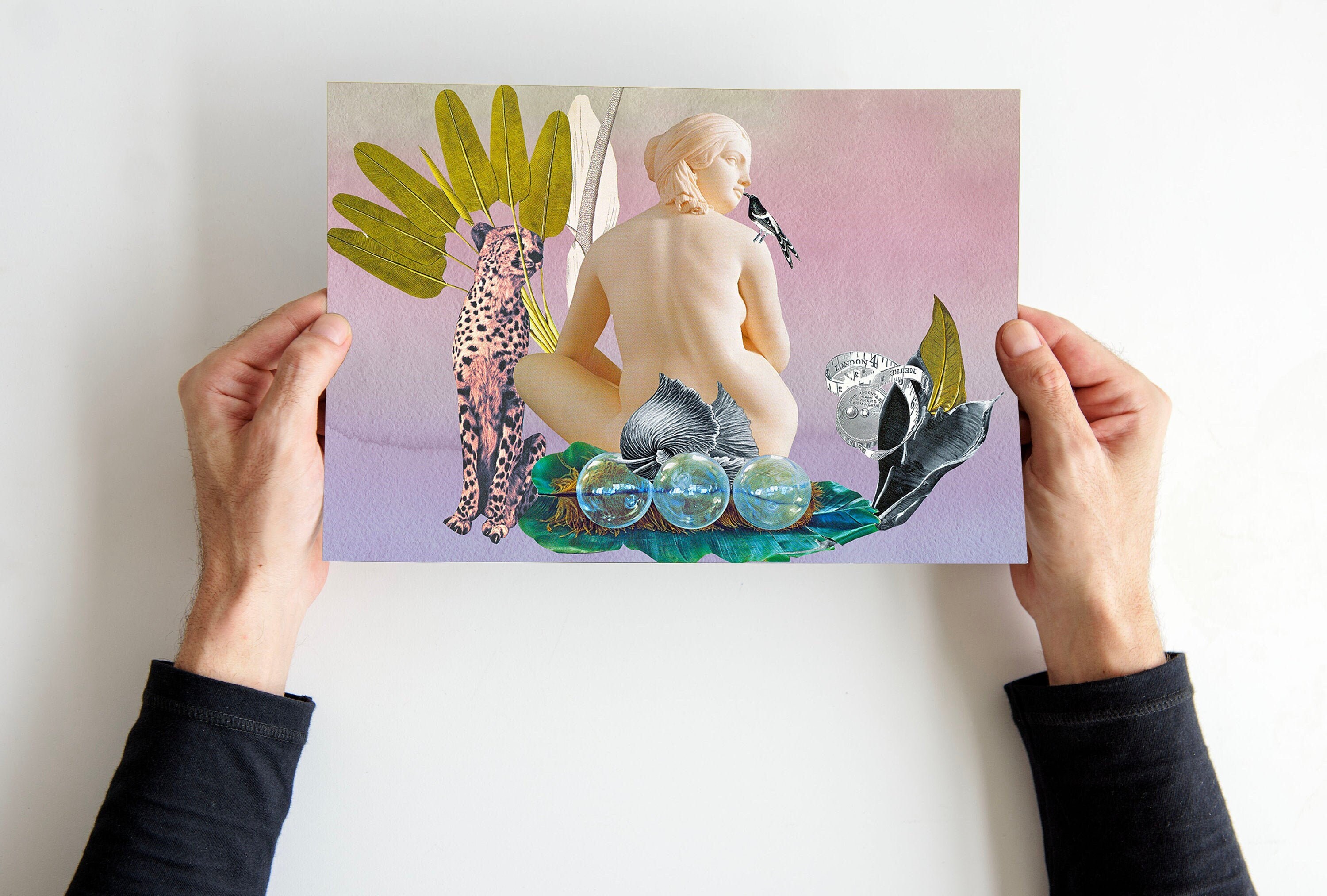 Tableau Féministe, Affiche Vintage Surréaliste, Cabinet de Curiosité, Déco Bohème Chic, Décoration S