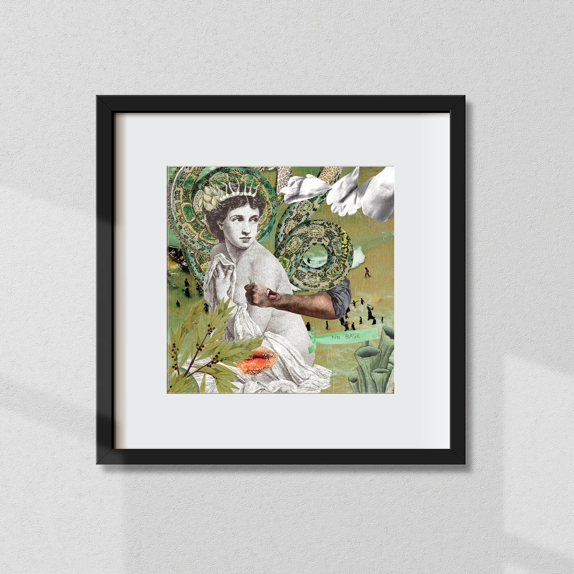 Tableau Féministe, Art Du Collage, Gravure 19Ème Siècle, Surréaliste et Onirique, Cadeau Pour Elle L