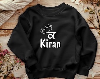 Personalised Punjabi Kaur Children Sweatshirt Kids Clothes Jumper Top Unique Present Sikh Gurmukhi Toddler Cute Gift Baby Dhesi