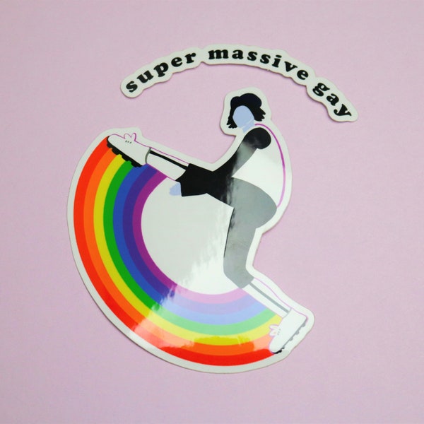 Super Massive Gay/Queer Sticker | Baseball Alice Twilight; Laptop Sticker; Water Bottle Sticker