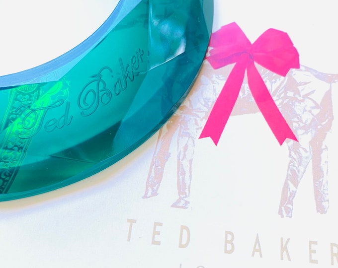Ted Baker Designer Emerald Green Stacking Bangle