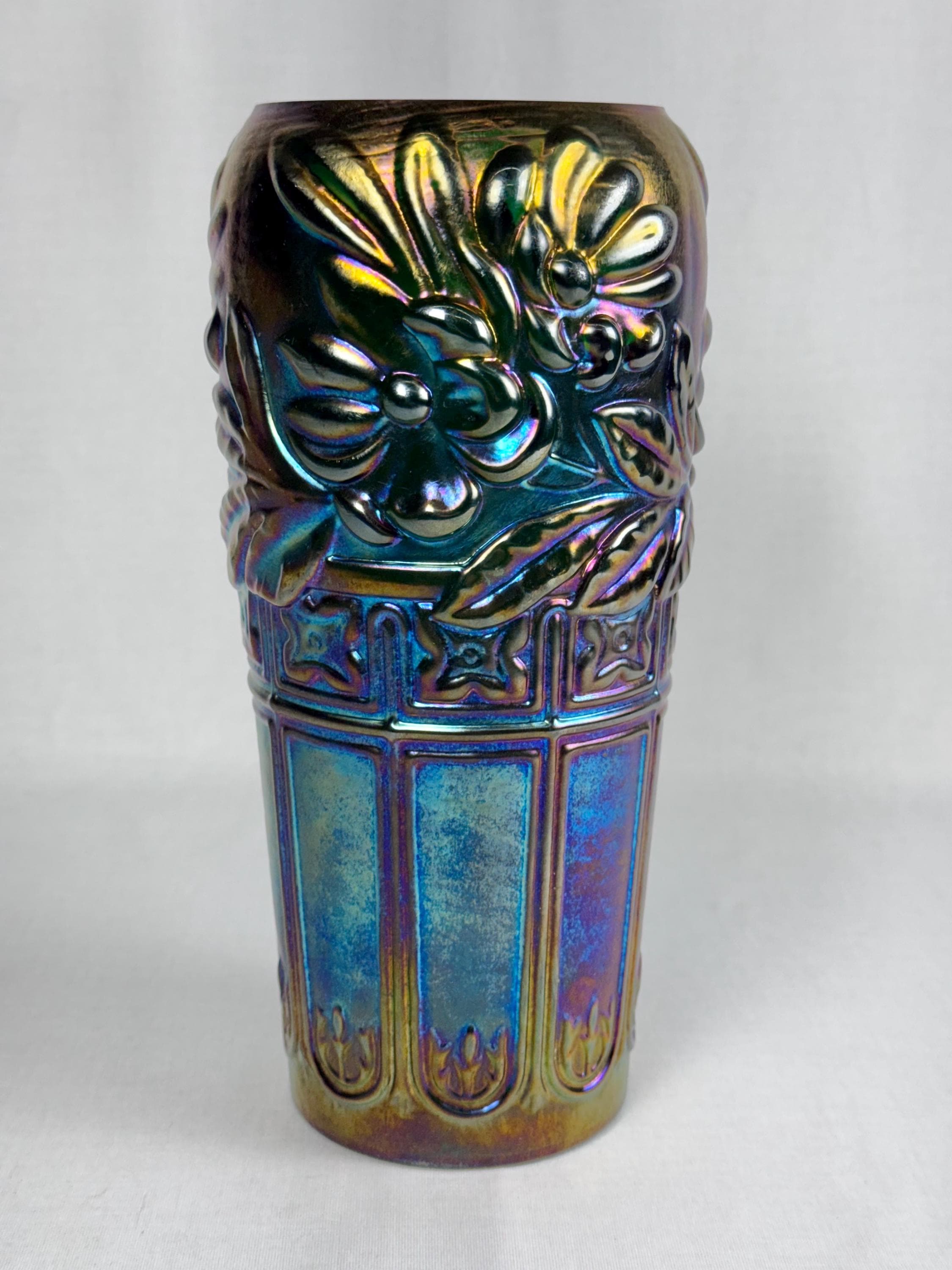 Fenton Iridescent Green Glass - Etsy