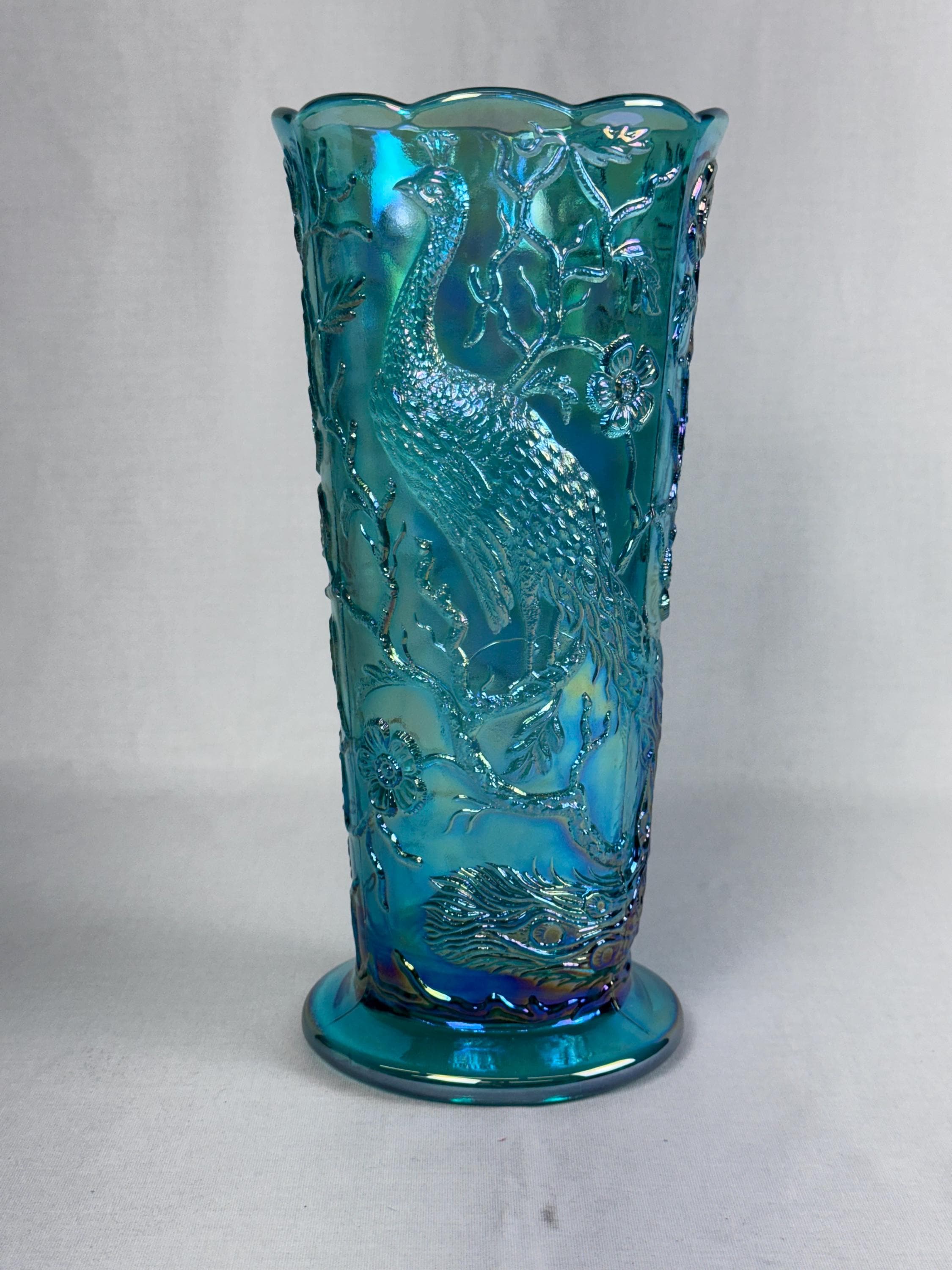 Carnival Glass Vase by Fenton - Etsy