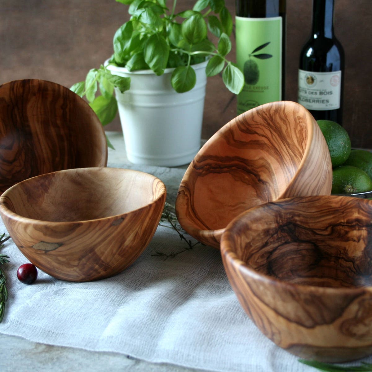 Wooden Soup & Salad Bowl