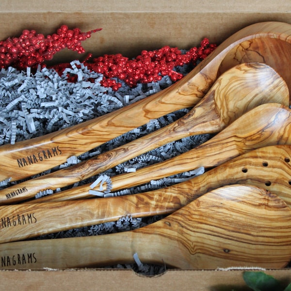 Personalized Utensil Set , eco friendly utensils , wooden utensils , christmas gift , gift for her, wedding gift , gift for him 