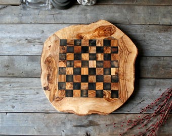 Chess board, chess, chess set, wooden chess board, checker board, christmas gift, birthday gift, gift for him, gift for her, gift