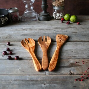 Personalized wooden utensils, wooden spoon, wooden spatula, wooden set, wooden utensils kit, christmas gift, gift for her, gift for him,m
