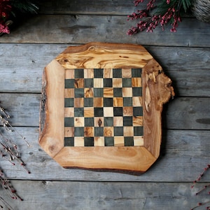 chess set, wooden chessboard, chessboard, checker board, christmas gift, gift for her, gift for him, cottage gift, play time, wooden board