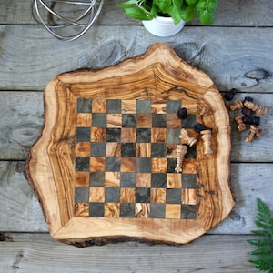 Chess set, wood chess board, wooden chess board, chess board, birthday gift, christmas gift, gift for him, gift for her, gift,