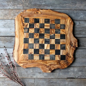 Large Chess board, wooden chess board, chess set, wood chess board, birthday gift , gift for him, cottage gift, gift for her, wedding gift