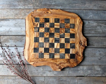 Large Chess board, wooden chess board, chess set, wood chess board, birthday gift , gift for him, cottage gift, gift for her, wedding gift