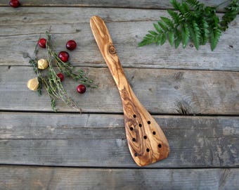 Espátula de madeira, espátula de cozinha, utensílio de madeira, presente de Natal, presente para ele, presente para ela