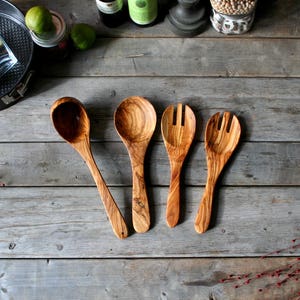 Holzutensilien, Holzlöffel, Küchenutensilien, Weihnachtsgeschenk, Geschenk für sie, Geschenk für ihn, Holzlöffel