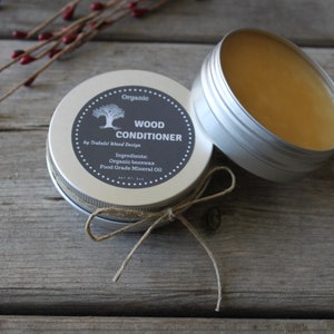 Wood Conditioner , beeswax, mineral oil , beeswax wood conditioner , all natural Food Safe