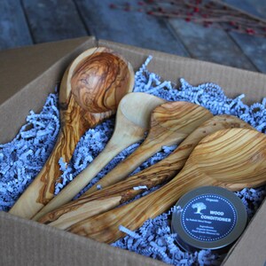 caja de regalo, cuchara de madera, caja personalizada, regalo de boda, regalo para ella, regalo de Navidad, regalo imagen 4